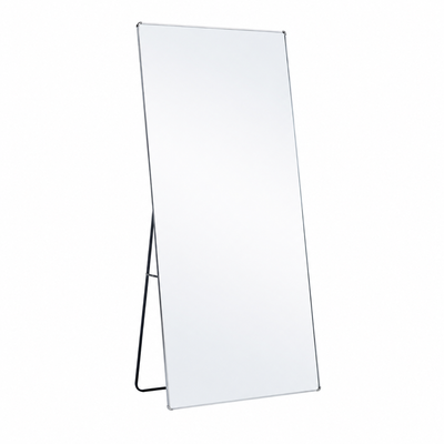 مراية ستاند زجاج، 180×80 سم، ستاند معدن - فضي product image 2