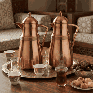 طقم ترامس نجد السيف غاليري، حافظة داخلية زجاج، قطعتين، 1/1 لتر - نحاسي product image 2