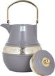Al Saif Gallery Amal thermos set, 1/1 liter, 2 pieces, thermal glass inner shell, plastic outer shell - Cappuccino product image 5