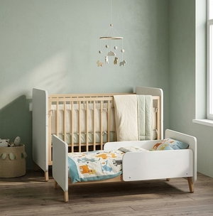 سرير اطفال خشب، 130×70 سم - ابيض product image 2