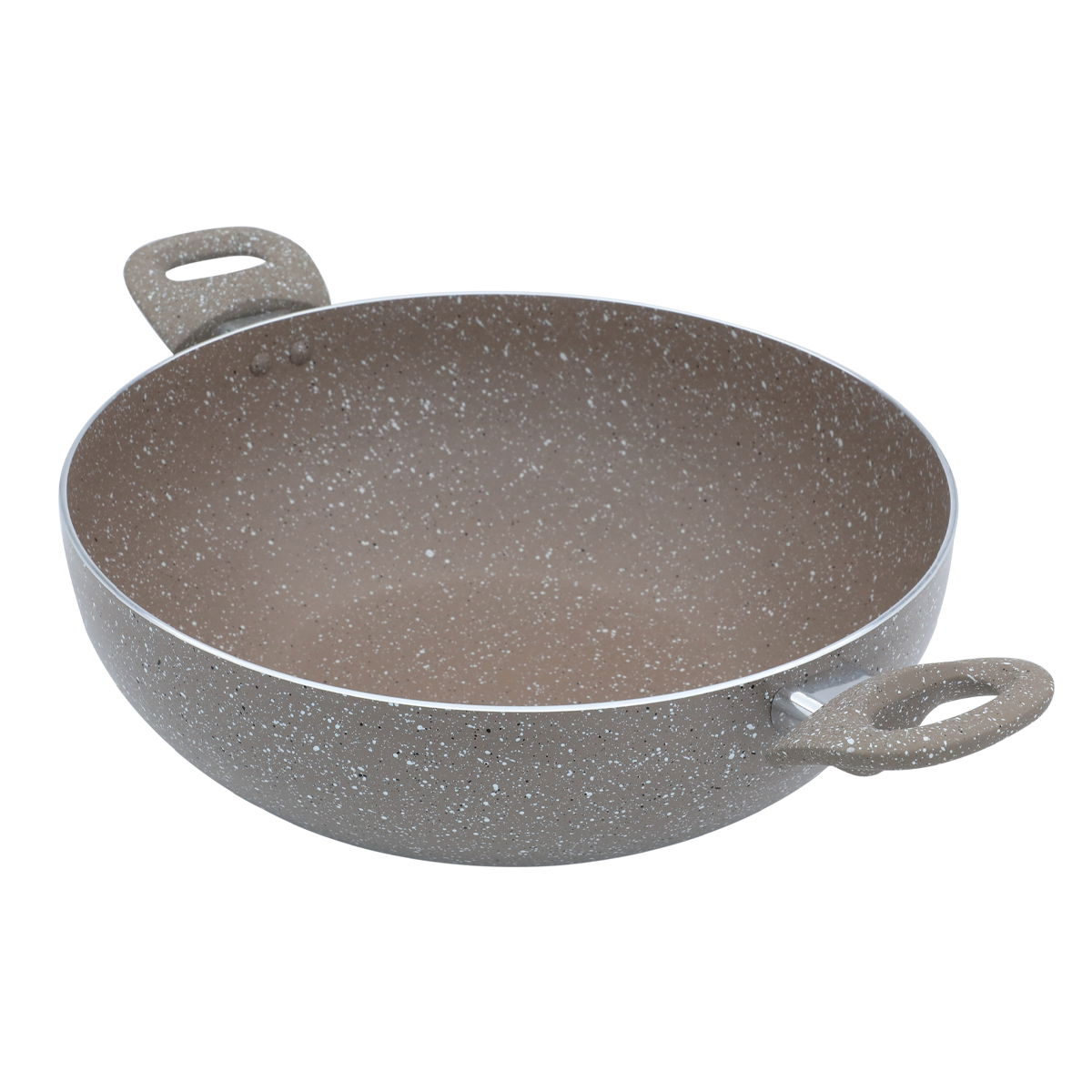 مقلاة عميقة جرانيت روكي، 30 سم، بيدين - بيج product image 3