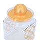 طقم علب بهارات بلاستيك السيف غاليري، مربع، منقوش ذهبي، 3 قطع - شفاف product image 5
