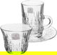 طقم فناجين قهوة وبيالات شاي زجاج السيف غاليري، 18 قطعة - شفاف product image 1