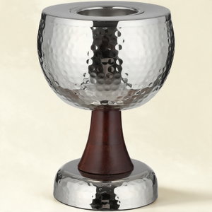 مبخرة ستانلس ستيل السيف غاليري، 13x13x19 سم ، دائرية - فضي خشبي product image