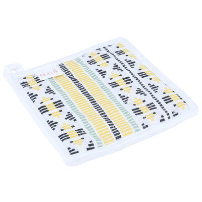 طقم حامل وعاء قماش السيف غاليري، 3 قطع - أصفر أبيض product image 4