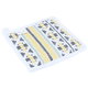 طقم حامل وعاء قماش السيف غاليري، 3 قطع - أصفر أبيض product image 4