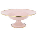 Al Saif Gallery porcelain serving plate, 30 cm, round with base - light pink product image 1