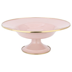 Al Saif Gallery porcelain serving plate, 30 cm, round with base - light pink product image