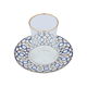 Al Saif Gallery glass canteens and porcelain plates set, 12 pieces - blue product image 1
