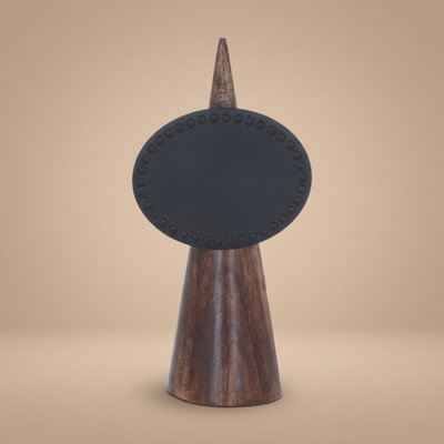 حامل لوحة كتابة البوفيه خشب السيف غاليري، 15×5×5 سم، خشبي غامق / أسود product image 1