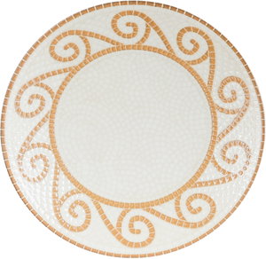 طقم سفرة بورسلان السيف غاليري، 24 قطعة، منقوش - ابيض بيج product image 2