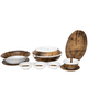 Al Saif Gallery Melamine Dinner Set, 45 Pieces - Brown product image 1