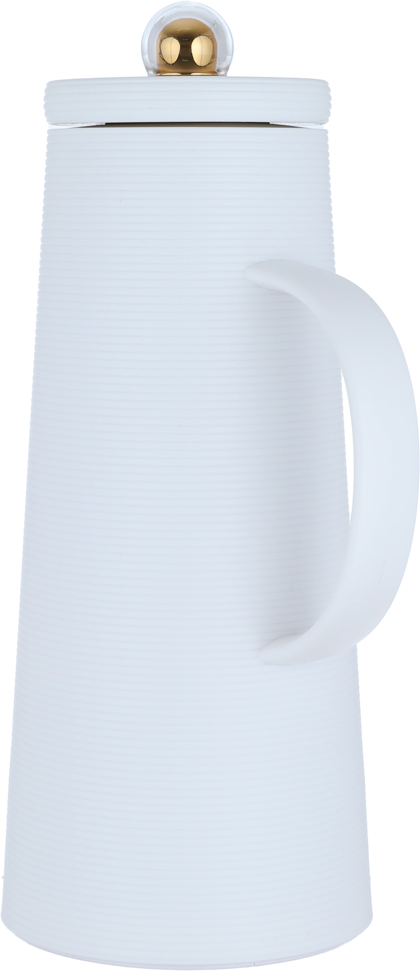 Al Saif Gallery Royal 8 thermos, 1 liter, thermal glass inner container, plastic outer shell - white product image 3