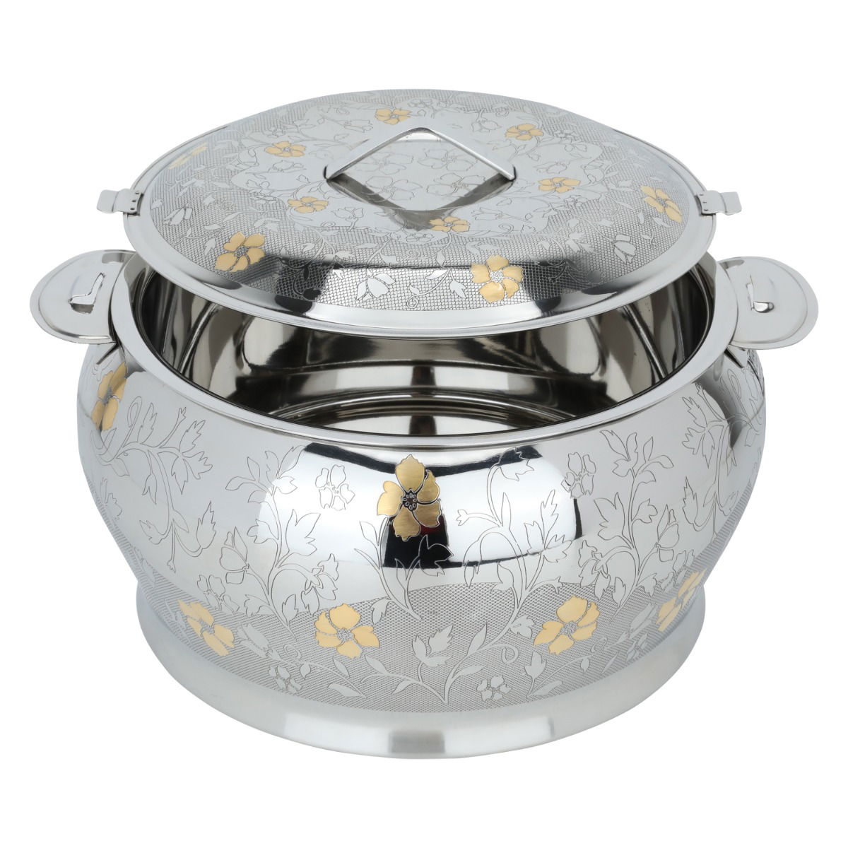 حافظة طعام أستيل السيف غاليري، 7500 مل، منقوش بذهبي - فضي product image 2