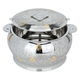 Al saif Gallery Steel Food Container, 7500 ml, Gold-Embossed - Silver product image 2