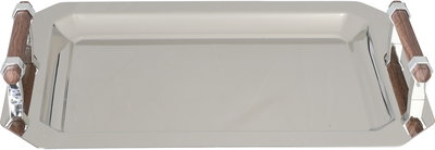 طقم طوفريات ستانلس استيل السيف غاليري، 3 قطع، مستطيل، يد خشبي - فضي product image 3