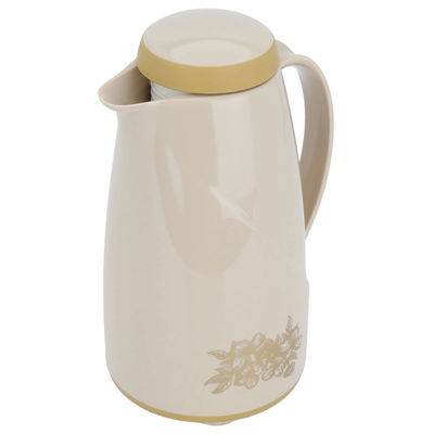 Helios thermos, 1 liter, thermal glass inner container, plastic outer shell - beige product image 2