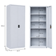 دولاب ملفات معدن، 185×85×40 سم - رمادي product image 1