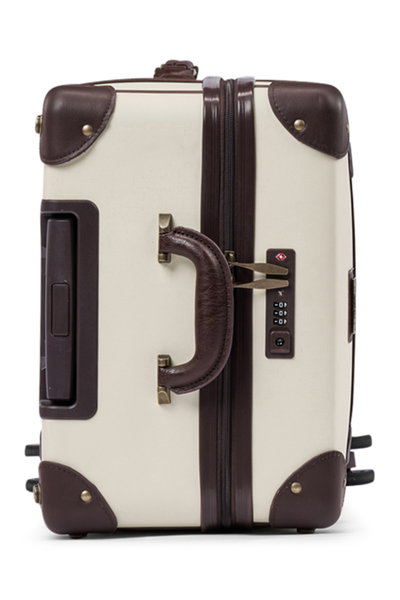 Limra LMA-6082 Artificial Leather Travel Suitcase, 20 Inch, 4 Wheels, 360 Degree Rotating - Beige Brown product image 4