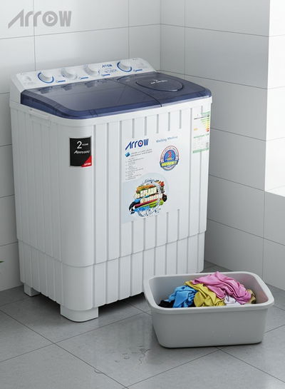 Arrow RO-08TTB washing machine, 7 kg, twin tub - White product image 6