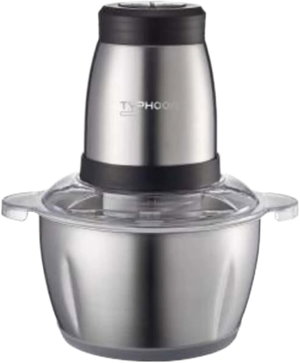 مفرمة طعام ستانلس ستيل تايفون، 650 واط، 2 لتر، 4 شفرات، TY-2-006B - اسود product image
