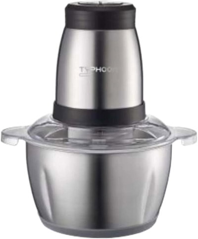 مفرمة طعام ستانلس ستيل تايفون، 650 واط، 2 لتر، 4 شفرات، TY-2-006B - اسود product image 1