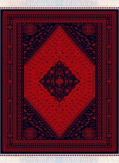 سجادة بولي بروبيلين سجادتي، 200×300 سم، نقش أردبيل - أحمر product image 1