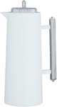 Glory Lean Thermos, 1 Liter, Glass Inner Container, Push Button, Transparent Handle - White product image 2