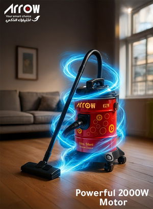 مكنسة برميل ارو، بقوة 2000 واط، 21 لتر، RO-21VSY - احمر اسود product image 2