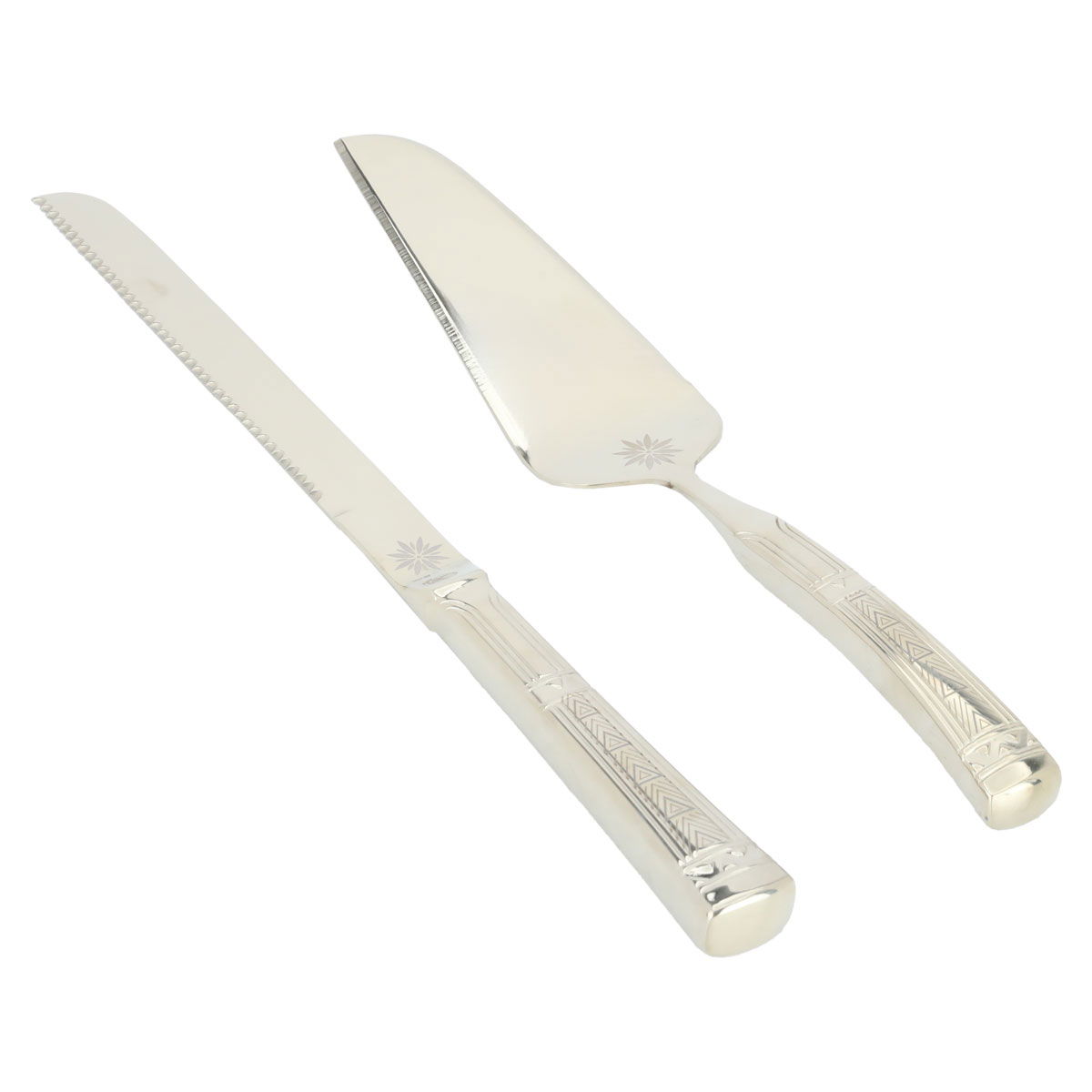 Al Saif Gallery Cake Serving Spoons Set, 2 Pieces - Gold product image