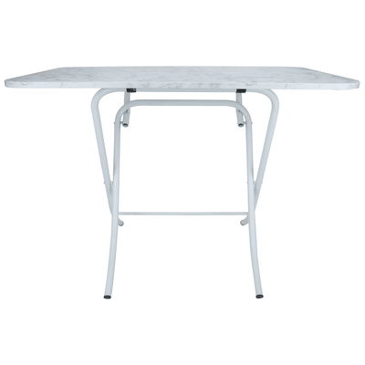طاولة خشب قابلة للطي بأرجل السيف غاليري، 70×110 سم - رخامي أبيض product image 2