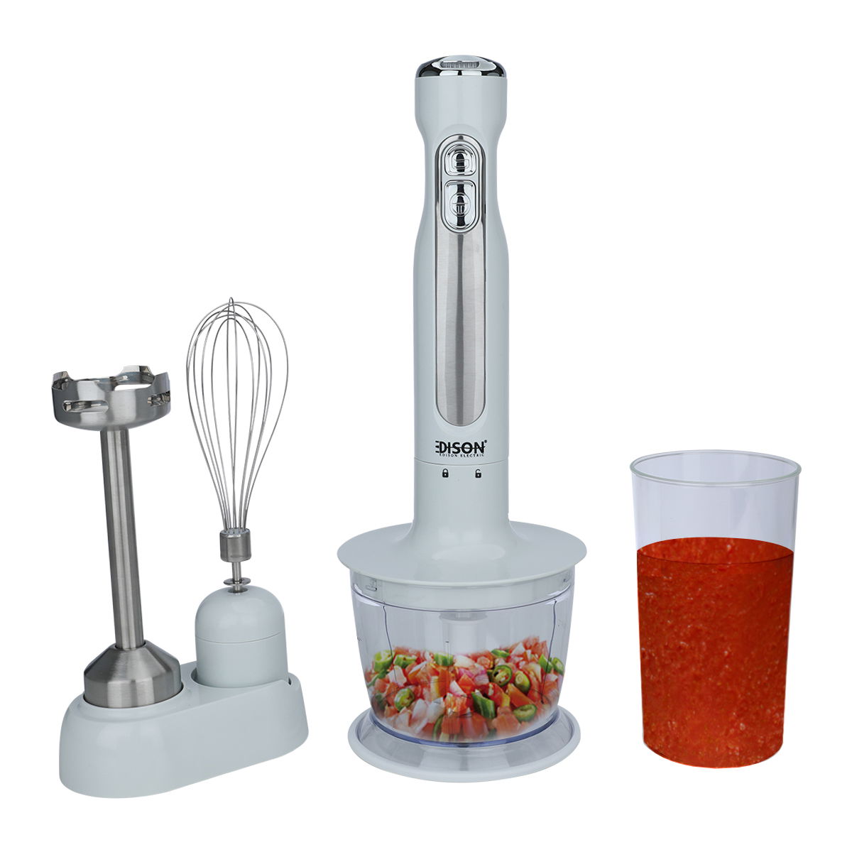 Edison Hand Blender, 100 Watt, With Charger - White product image 1