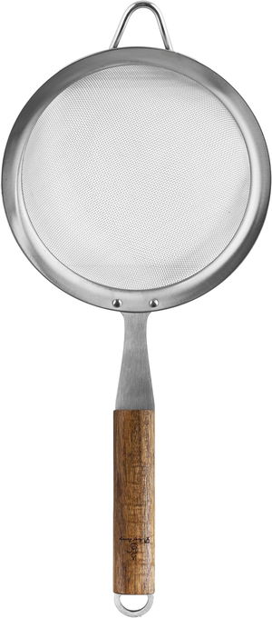 مصفاة استيل استيل السيف غاليري، 34×16 سم، يد خشب - فضي product image