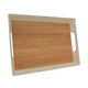 Tofaria Saif Gallery wooden serving tray, 16 inches, rectangle - brown product image 1