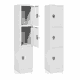 دولاب امانات حديد، 183×40×45 سم، 3 درفة - رمادي product image 2