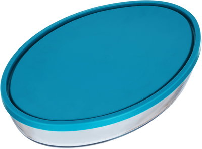 صينية فرن زجاج بغطاء بايركس، 3 لتر، بيضاوي - شفاف product image 2