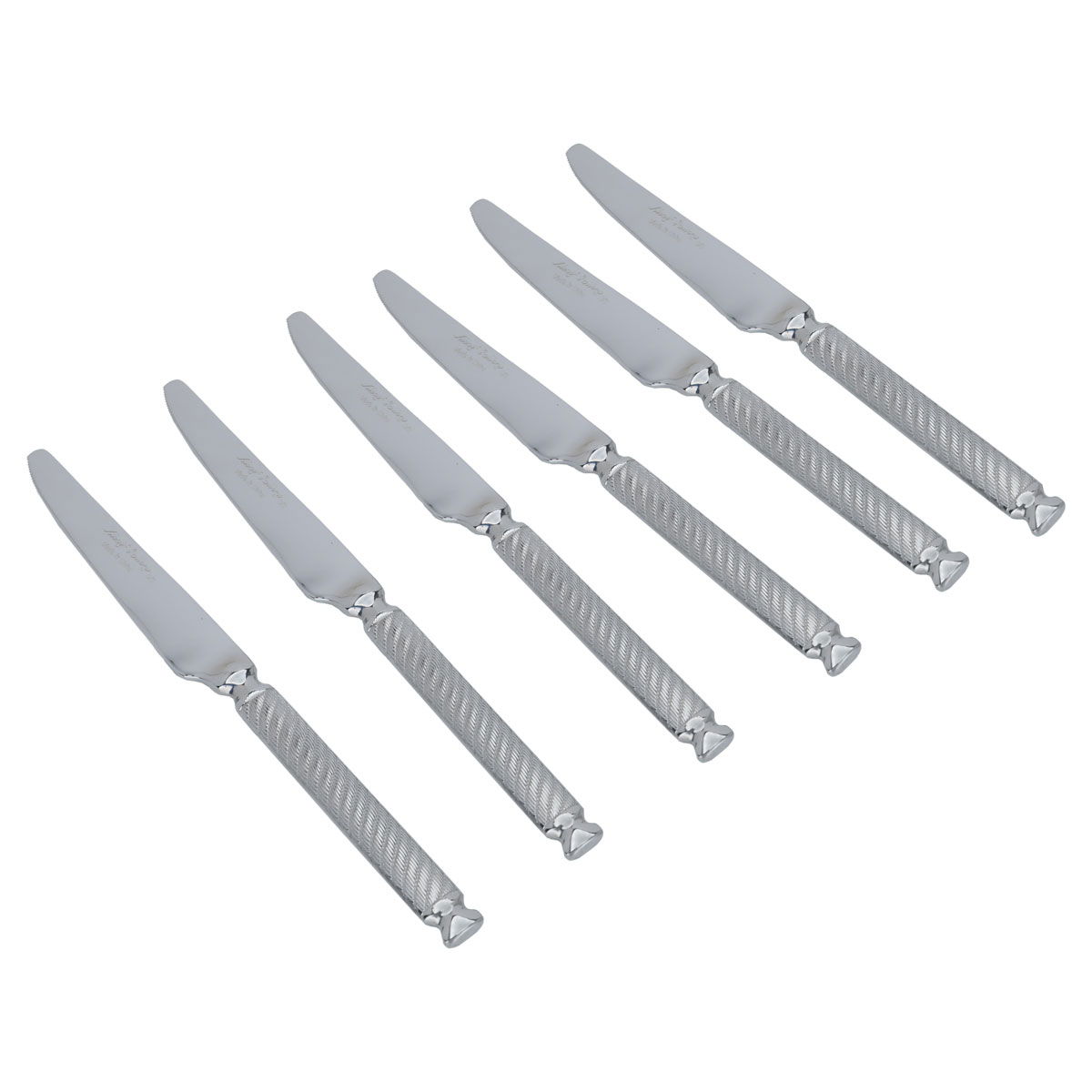 Al Saif Gallery steel spoon set, engraved, 24 pieces - silver product image 2