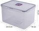 علبة تخزين طعام بلاستيك لوك اند لوك، غطاء، 9.3 × 6.6 × 5.9 سم - شفاف product image 2