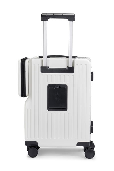 شنطة سفر بولي كربونات ليمرا، 20 بوصة، 4 عجلات، BT-57 - أبيض product image 5