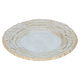 صحن حلا زجاج السيف غاليري، 21×2 سم، بحافة ذهبي، دائري - شفاف product image 2