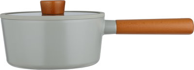 طقم قدور ستانلس استيل نيوفلام فيكا، 9 قطع، غطاء زجاج، مسكات يد إضافية - رمادي خشبي product image 10