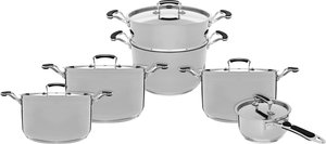 Rocky Steel Cookware Set, 11 Pieces - Silver product image 2