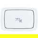 Al Saif Gallery plastic serving plate, 25 x 34 cm, black-white pattern product image 2