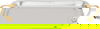 Al Saif Gallery 3-Piece Stainless Steel Toothbrush Set with Gold Handle, Rectangular - Silver product image 3
