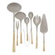 Al Saif Gallery steel spoon set with aluminum case, 72 pieces, gilded - silver product image 3