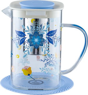 طقم جاك مع اكواب زجاج السيف غاليري، 5 قطع - شفاف ازرق product image 2