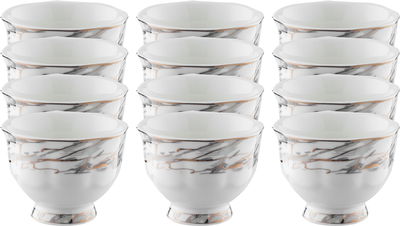 Al Saif Gallery porcelain coffee cup set, 12 pieces - white product image 1