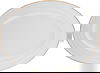 AlSaif Gallery Porcelain Dinner Set, 60 Pieces - White Gold product image 13