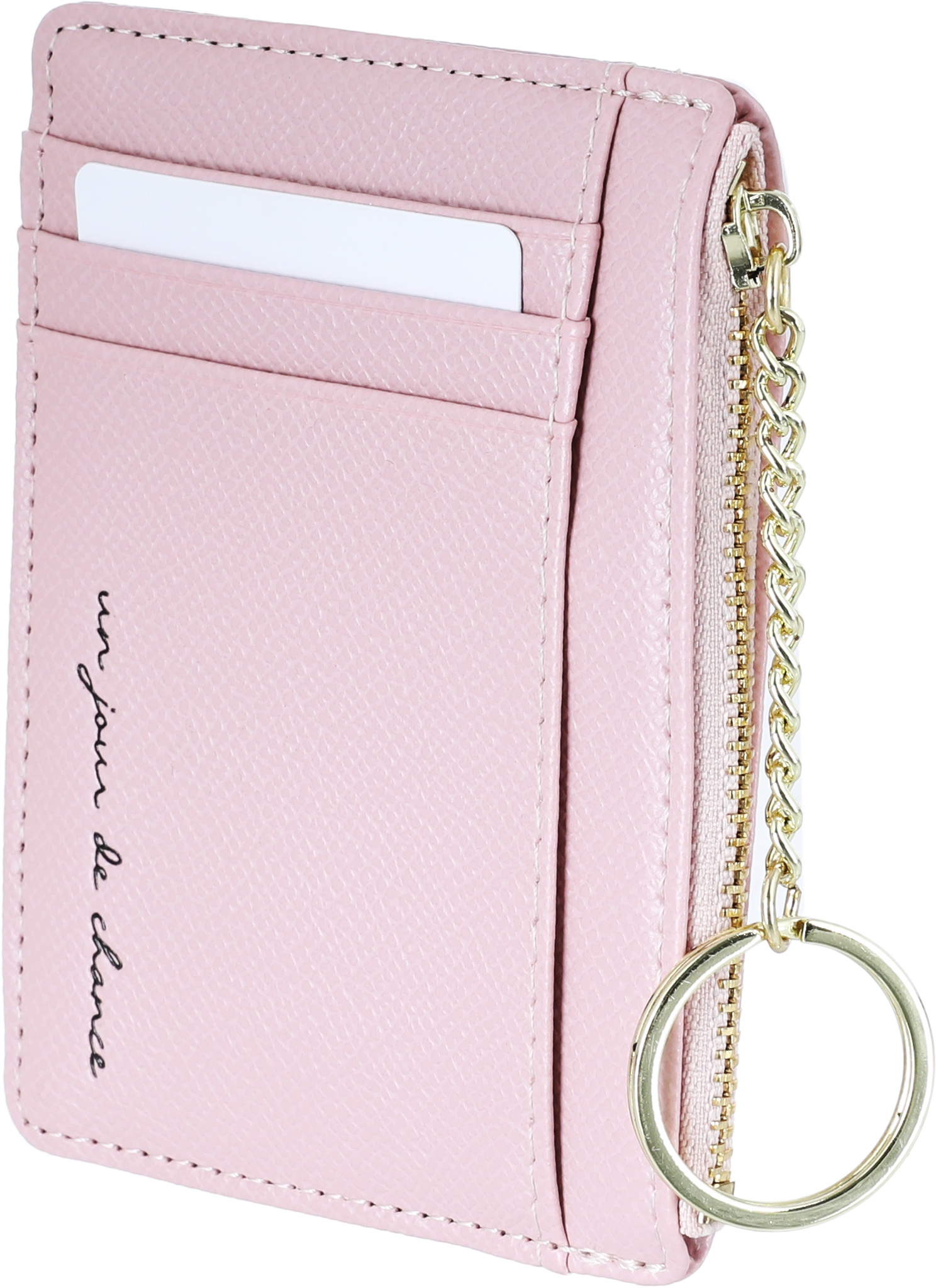 SAIFSO Plastic Card Wallet, 12 x 9 cm - Pink product image 3