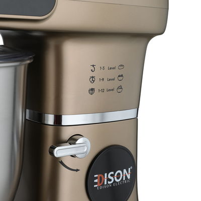 Raptor Edison SM-A02PS Electric Stand Mixer, 10 Liters, 1500 Watts, 50.5 x 30.7 x 48.9 cm, 12 Speeds, Touchscreen, Built-in Scale - Bronze Black product image 7